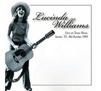 Live On Texas Music, Austin Tx 4th October 1981 - Lucinda Williams (Audio Cd)