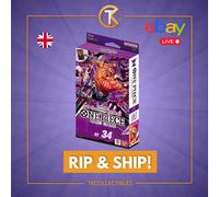 [LIVE] One Piece Starter Deck Charlotte Katakuri ST-34 English + 1 OP-16 pack
