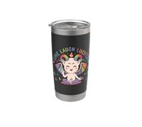 Live Ridere Lucifero Carino Baphomet Demone Devil Bicchiere termico in acciaio inox doppia parete