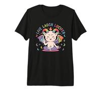 Live Ridere Lucifero Carino Baphomet Demone Devil Maglietta Premium