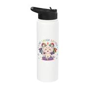 Live Ridere Lucifero Carino Baphomet Demone Devil Stainless Steel Insulated Water Bottle