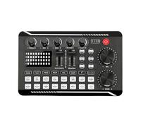Live Sound Card, F998 Audio Mixer, DJ Mixer Effects, Music Making Equipment, Podcast Production Studio, Mobile Phone Audio Interface, Computer Sound Card, Tablet Audio Mixer, Portable Live Sound Card,