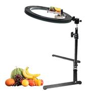Live Stream Phone Mount, Adjustable Tripod Mount, Integrated Ring Light, Stable Recording Holder, Photo Studio Gear, Ideal for Vlogging, Cooking, Video Calls, Tutorials