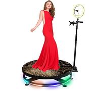 Live Streaming Spin Booth, macchina fotografica 360 per feste, telecomando app, con supporto per selfie con luce ad anello, rallentatore automatico per matrimoni, aumenta la tua fama Wuzeenyi
