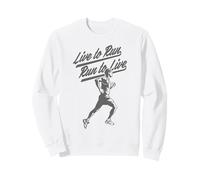 Live to Run to Live Runners Sport e Fitness Design Felpa