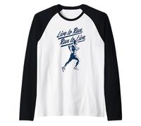 Live to Run to Live Runners Sport e Fitness Design Maglia con Maniche Raglan