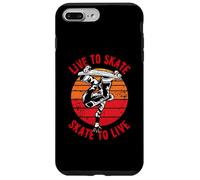 Live to Skate Skate to Live Skateboard Design invecchiato Custodia per iPhone 7 Plus/8 Plus
