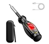 Live Wire Detector Screwdriver - USB Charging Feature, 7 Inch External Voltage Device, Weatherproof Workshop Light Component, Durable Orange Fastener | Utility Tool For Technicians & Electrici