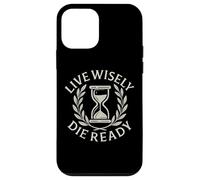 Live Wisely Die Ready - Filosofia della clessidra stoica Custodia per iPhone 12 mini
