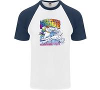 Live With Pride Unicorn Gay Consapevolezza Lgbt DA UOMO S/S Baseball T-Shirt