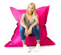 LiveDeco - Pouf Gigante XL Interno ed Esterno, Sfoderabile, Salotto, Giardino, Rosa BiG52