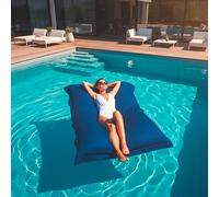 LiveDeco - Pouf Gigante XXL Sfoderabile, Galleggiante per Piscina, Blu POOL BiG52