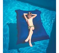 LiveDeco - Pouf Gigante XXL Sfoderabile, Galleggiante per Piscina, Blu POOL BiG52