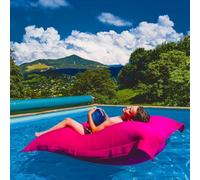 LiveDeco - Pouf Gigante XXL Sfoderabile, Galleggiante per Piscina, Rosa POOL BiG52