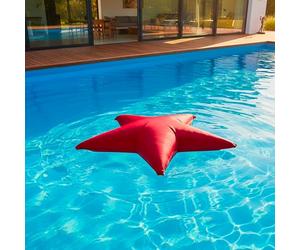 LiveDeco - Pouf Piscina, Stella Marina Rossa, Galleggiante Pool BiG52