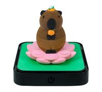 LiveGo 2026 Calendario 3D - Calendario da scrivania in carta intagliata con luce LED, con blocco note, quaderno | Regalo fai-da-te per Natale, inaugurazione casa, ufficio, casa (Capybara)