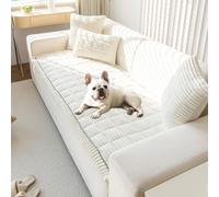 LiveGo Copridivano spesso, lavabile, morbido e peloso, per animali domestici, antiscivolo, per divani a 2, 3, 4 posti, protezione per mobili per soggiorno, lavabile