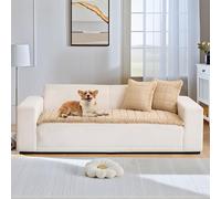 LiveGo Copridivano spesso lavabile, nuovo morbido velluto di visone, universale, morbido e peloso, antiscivolo, per 2, 3, 4 posti, protezione per mobili per soggiorno