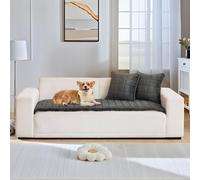 LiveGo Copridivano spesso lavabile, nuovo morbido velluto di visone, universale, morbido e peloso, antiscivolo, per 2, 3, 4 posti, protezione per mobili per soggiorno