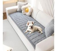 LiveGo Copridivano spesso, lavabile, per cani di taglia grande, morbido e peloso, antiscivolo, per 2, 3, 4 posti, protezione per mobili per soggiorno