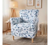 LiveGo Fodera elasticizzata per poltrona da banchetto, coprisedia in maglia con braccioli, antiscivolo, impermeabile, per soggiorno, ufficio, reception e protezione per mobili adatta agli animali