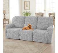 LiveGo Fodera per Poltrona Reclinabile Elasticizzata in Jacquard per 1, 2, 3 Posti, Protezione Lavabile per Poltrone Lazyboy, Sedie Elettriche e Copridivano per Animali Domestici