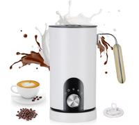 LiveGo Montalatte Elettrico 5 in 1 - Montalatte Automatico 350ml Grande Capacità, Riscaldatore e Scaldino per Latte Schiumatore per Latte Caldo e Freddo per Caffè, Latte, Macchiato, Cappuccino