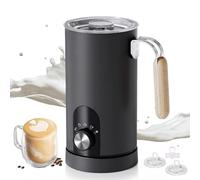 LiveGo Montalatte elettrico 5 in 1 - montalatte automatico portatile, grande capacità, 350 ml, macchina automatica per schiuma calda e fredda e scalda latte per caffè, latte, cappuccino, cioccolata