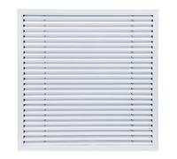 Liveinu Griglia Di Ventilazionegriglia D'Aria Rettangolare Per Porte Degli Armadi Scarpiere E Griglia D'Aria In Alluminio Aiuta I Tuoi Mobili A Ventilare, Griglia Di Scarico 50x50cm Bianco