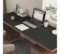 Liveinu Sottomano, 40x90cm Tappeto da Ufficio, in pelle PU, Tappetino per Mouse, Protezione da Scrivania Antiscivolo, Blocco da Scrivania Impermeabile per Ufficio Casa, nero