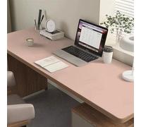 Liveinu Sottomano, 40x90cm Tappeto da Ufficio, in pelle PU, Tappetino per Mouse, Protezione da Scrivania Antiscivolo, Blocco da Scrivania Impermeabile per Ufficio Casa, Rosa