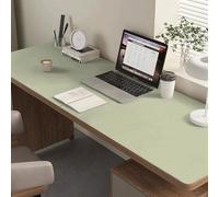 Liveinu Sottomano, 60x100cm Tappeto da Ufficio, in pelle PU, Tappetino per Mouse, Protezione da Scrivania Antiscivolo, Blocco da Scrivania Impermeabile per Ufficio Casa, erba verde