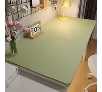 Liveinu Sottomano, tappeto da ufficio, Tappeto Scrivania Copri in Similpelle PU, protezione da scrivania antiscivolo, blocco da scrivania impermeabile per ufficio e casa, Verde, 90x140cm