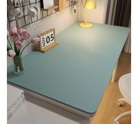 Liveinu Sottomano, tappeto da ufficio, Tappeto Scrivania Copri in Similpelle PU, protezione da scrivania antiscivolo, blocco da scrivania impermeabile per ufficio e casa, Blu, 50x120cm