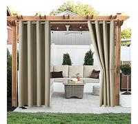 Liveinu Tenda da Sole per Esterno Idrorepellente con Anelli, Oscurante Termica Isolante per Gazebo, Impermeabile | 230x270cm (L x A) Cachi