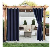 Liveinu Tenda da Sole per Esterno Idrorepellente con Anelli - Oscurante Termica Isolante per Gazebo - Impermeabile 1 Pezzo | 210x230cm (L x A) Blu Marino