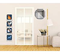 Liveinu Zanzariera Magnetica Fibre di Vetro Per Porte Finestre Ignifuga Tenda Zanzariera Con Magneti Rete Anti Zanzare Zanzariera Strisce Laccio Adesivo Fotogramma 70x240cm Bianco