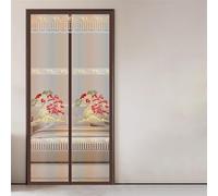 Liveinu Zanzariera Magnetica, Modello di ricamo, Zanzariera Porta Finestra Tenda, Zanzariere Magnetiche Balcone, Traspirante Chiusura Automatica, per Balcone, Terrazze, Stile 2, 130x240cm