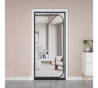 Liveinu Zanzariera Magnetica per Porte Cerniera Anti Zanzare Calamite Tenda Anti Zanzare Insetti per ideale per porte da balcone, cantine, terrazze, D Nero, 100x200cm