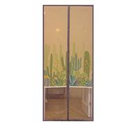 Liveinu Zanzariera Magnetica Per Porte Finestre Tenda Zanzariera Con Magneti Rete Anti Zanzare Zanzariera Strisce Laccio Adesivo Fotogramma Intero Versione 130x220cm Cactus