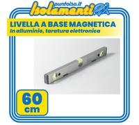 Livella a Base Magnetica in Alluminio Akifix NSM50004 Lunghezza 60 cm