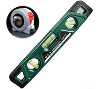 Livella a bolla di precisione per sega circolare da banco e troncatrice, 23 cm, con magneti in terre rare per livellare le mani libere, design antiurto (D)