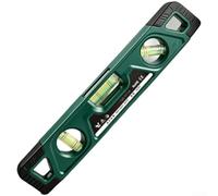 Livella a bolla di precisione per seghe da banco e troncatrici, 23 cm, con magneti in terre rare per livellare le mani libere, design antiurto (B)