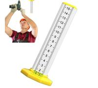 Livella a bolla, livellamento del soffitto delle mattonelle, con base magnetica, doppio uso, righello di precisione per la marcatura 'altezza, per pavimenti, pareti, garage, casa, officina