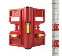Livella a bolla magnetica, regolabile, pieghevole, con magnetico, per tubi, colonne e angoli, per installazione di finestre, mobili, pavimenti, riparazioni, fissaggio esterno e casa