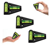 Livella a Bolla Mini,Livella A T,Magnetico,Confezione,Triangle Livella Bidirezionale,Livella a Bolla Caravan,Comoda Livella A Croce Piccola Camper,Mini Livella per Campeggio,Roulotte e Camper,3 Pezzi
