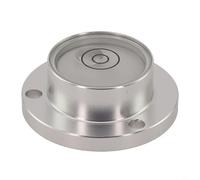 Livella a bolla orizzontale compatta 30 x 20 x 11 mm con supporto a flangia per uso bilancia elettronica e attività di livellamento fine (bianco)