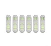 Livella a bolla Pan-Tilt ad alta precisione, livello a T con vetro acrilico per misurare inclinazione e orizzonte, confezione da 6, verde e giallo, 29 mm x 9 mm x 7 mm