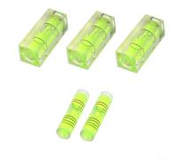 Livella a Bolla Quadrata 40mm Acrilico per verde Precisione Livella | Acrilico per verde per trasparente, bolla ad alta visibilità, misura deviazioni orizzontali, 40x15x15mm, uso preciso