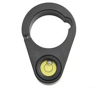 Livella a bolla rotonda per asta di centraggio, Fiala in lega di alluminio con supporto per montaggio su palo in fibra di carbonio, Accessori per apparecchiature di rilevamento GPS, Adattatore per